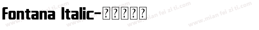 Fontana Italic字体转换